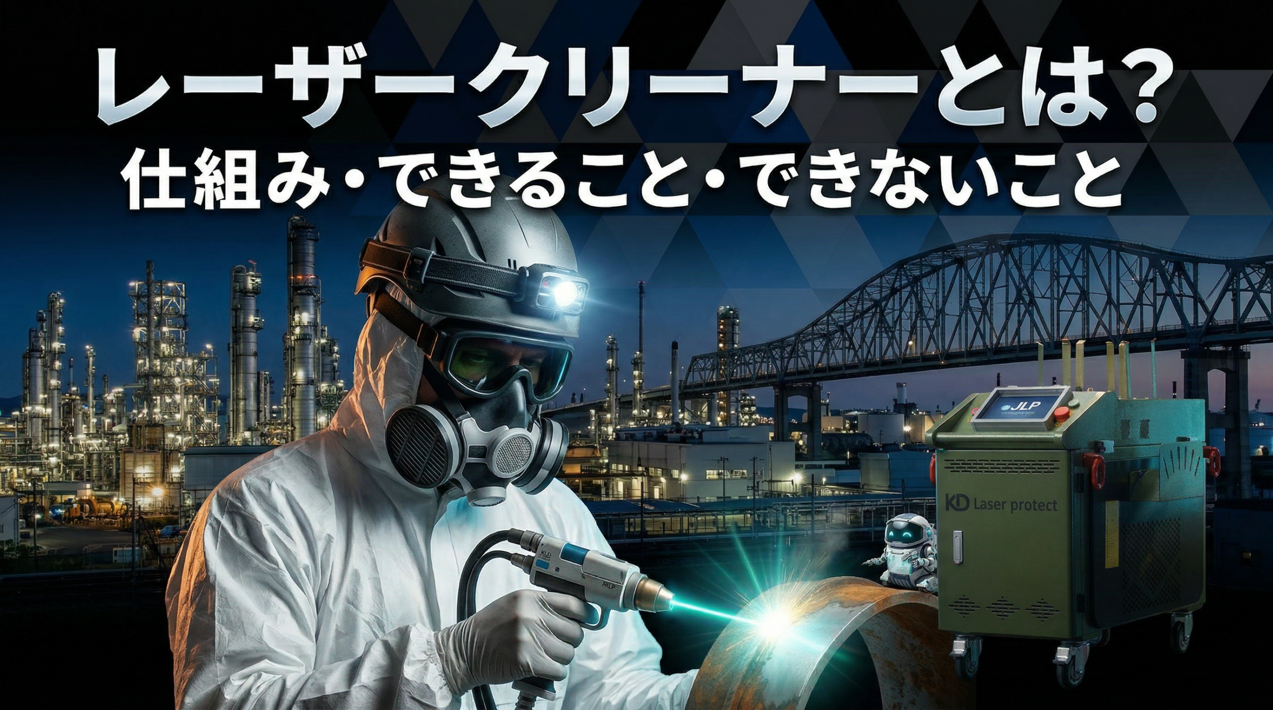 日本レーザー企画株式会社のレーザークリーナー解説記事用トップビジュアル