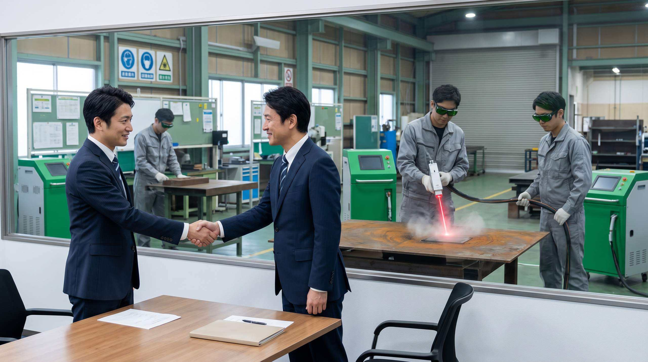 パートナー企業同士が連携しながらレーザービジネスを広げるイメージ