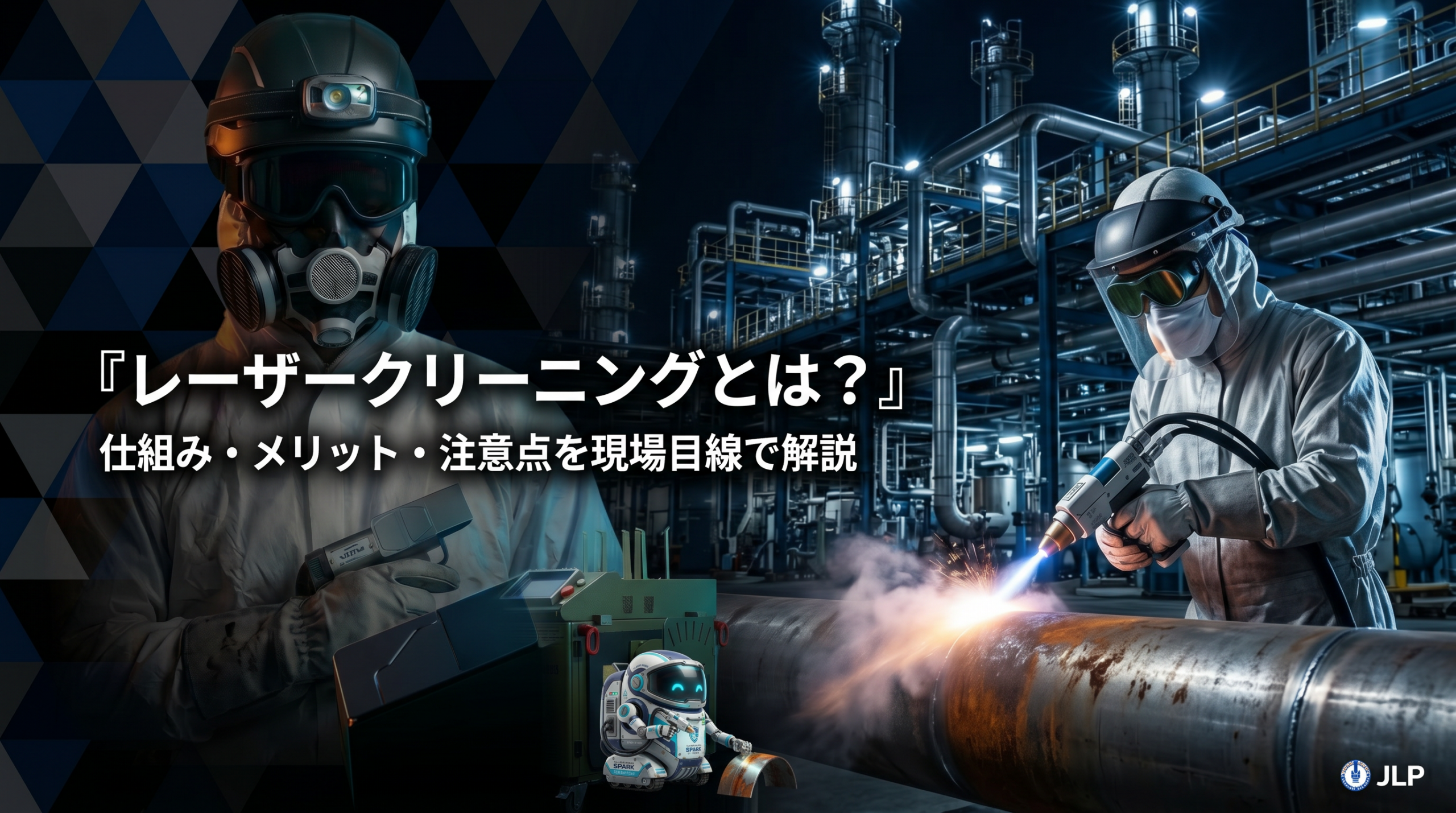 日本レーザー企画株式会社のレーザークリーニング解説記事用トップビジュアル